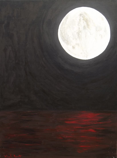 Luna Llena Acrylic Canvas Others