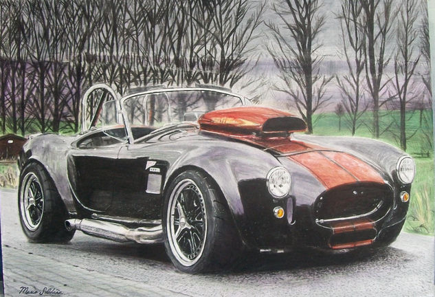 Shelby Cobra Acrílico Papel Otros