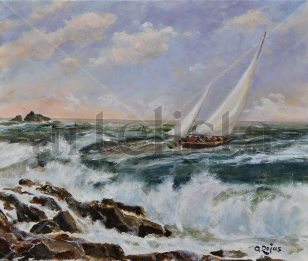 Marina Oil Canvas Marine Painting