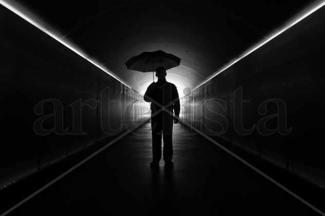 Black Umbrella Conceptual/Abstract Black and White (Digital)