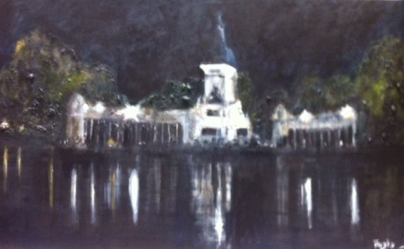 Estanque del Retiro Mixed media Canvas Others