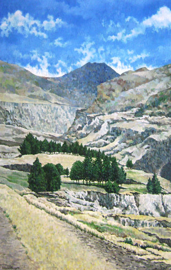 Zumbahua I Óleo Lienzo Paisaje