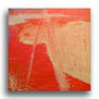 Pintura Abstracta en Acrílico sobre Lienzo, Cromoterapia (naranja, rojo)