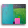 Pintura Abstracta en Acrílico sobre Lienzo, Cromoterapia (azul, verde, rosa, gris, amarillo, morado, turquesa)
