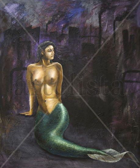 Sirena Urbana Media Mixta Tela Figura