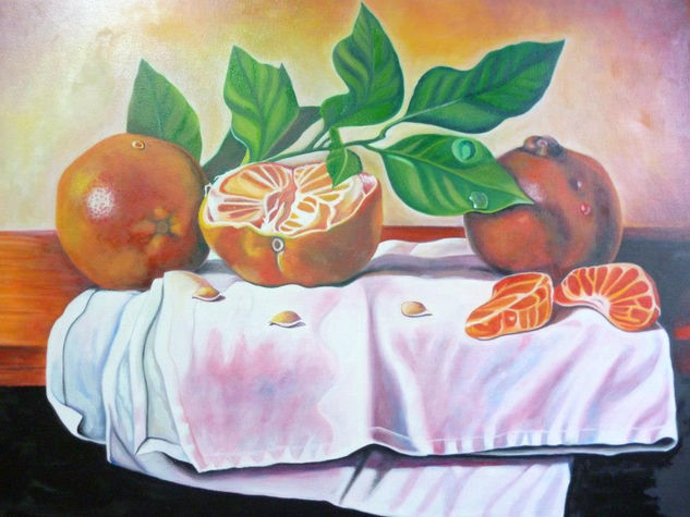 NARANJAS Oil Canvas Still Life Paintings