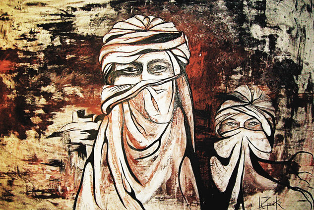 Lost in Morocco Others Panel Figure Painting