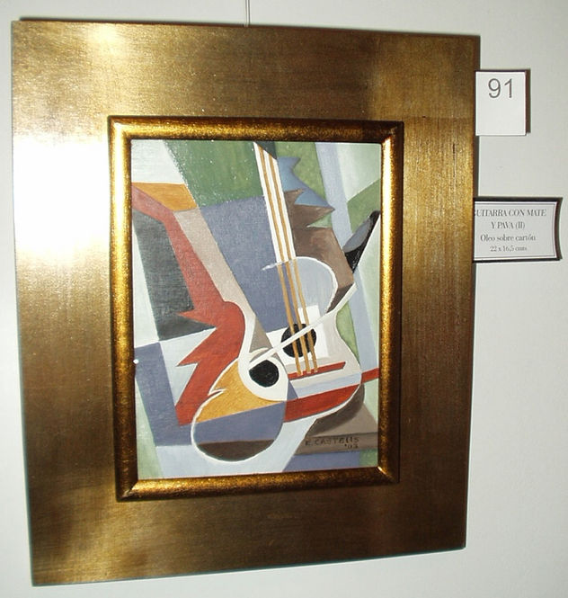 Guitarra con mate y pava II