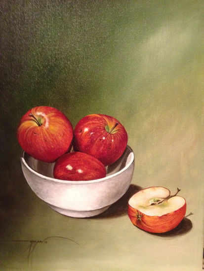 manzanas Acrylic Canvas Still Life Paintings