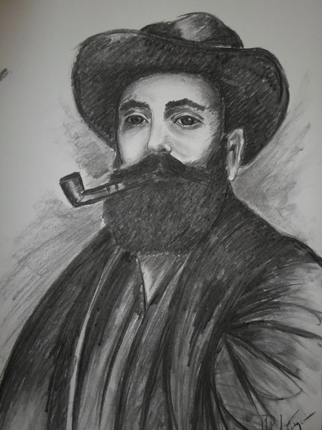 Viejo con pipa, año...