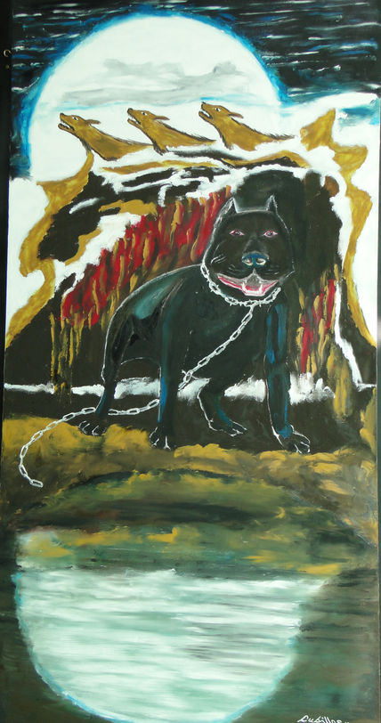 Perro que arrastra...