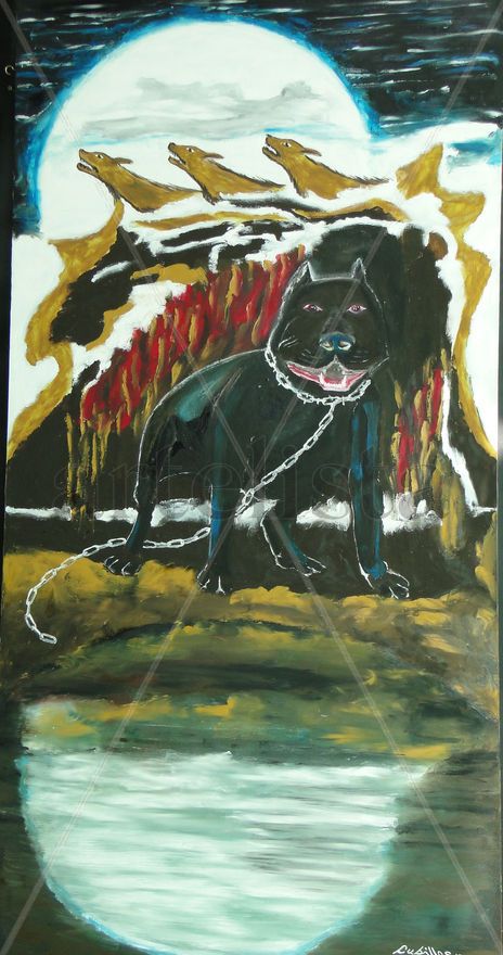 Perro que arrastra...