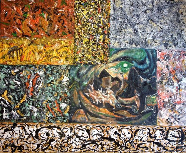 Homenaje a Pollock 10 Oil Canvas Others