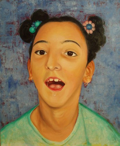 lucía Oil Canvas Portrait