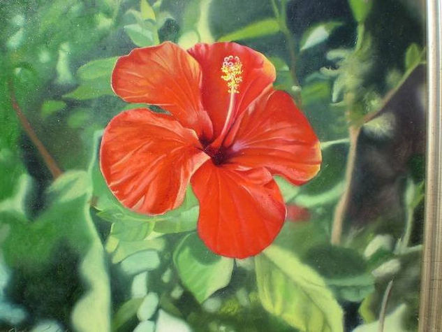 PACIFICO Oil Panel Floral Painting