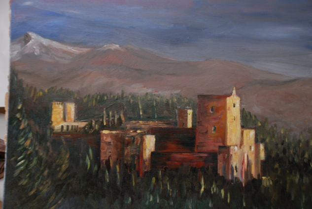 Alhambra Oil Canvas Landscaping