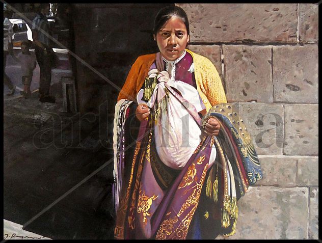 vendedora de telas