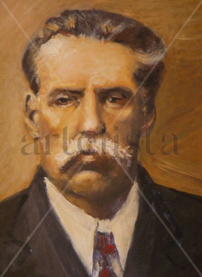 José Batlle y Ordóñez Oil Canvas Portrait