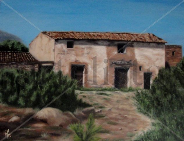 Masía abandonada Oil Canvas Landscaping