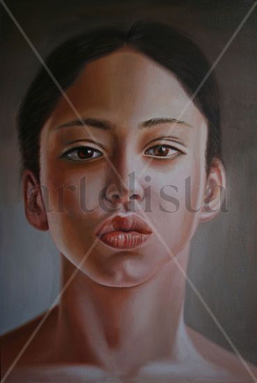 Labios Oil Canvas Figure Painting