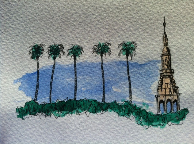 Plaza de España Watercolour Paper Landscaping