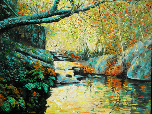 Rio Francia III Oil Panel Landscaping