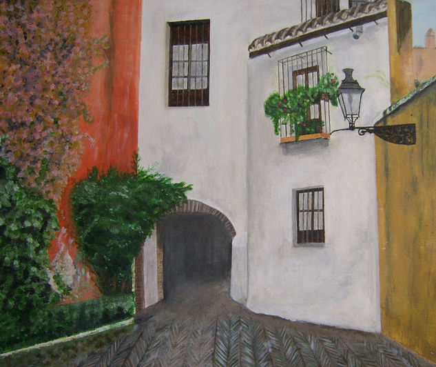 Barrio de Santa Cruz Oil Canvas Others