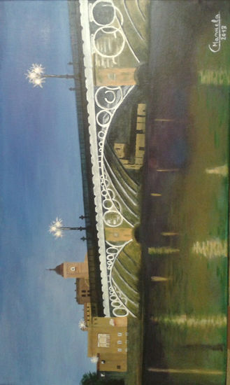 Puente de Triana Acrylic Canvas Landscaping