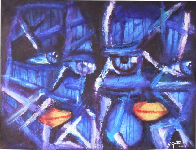 agua nocturna Oil Canvas Figure Painting