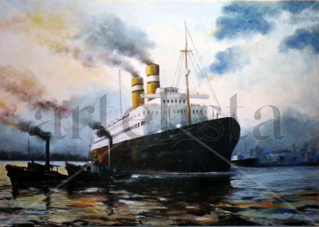 Mercante Oil Canvas Marine Painting