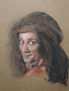 Retrato de chica con sombrero