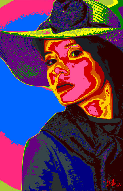 Mujer con Sombreo