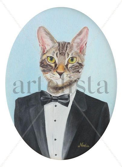 Señor Gato Oil Canvas Animals