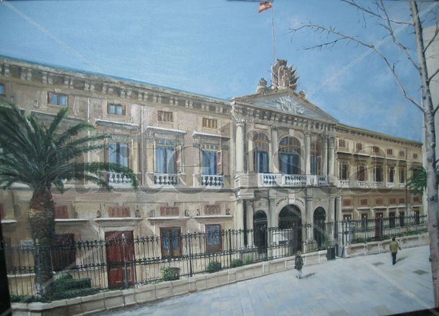 Palacio de Capitanía de Zaragoza Oil Canvas Landscaping