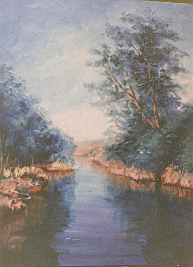 En el rio Oil Canvas Landscaping