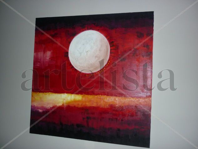 rojo/blanco Oil Canvas Landscaping