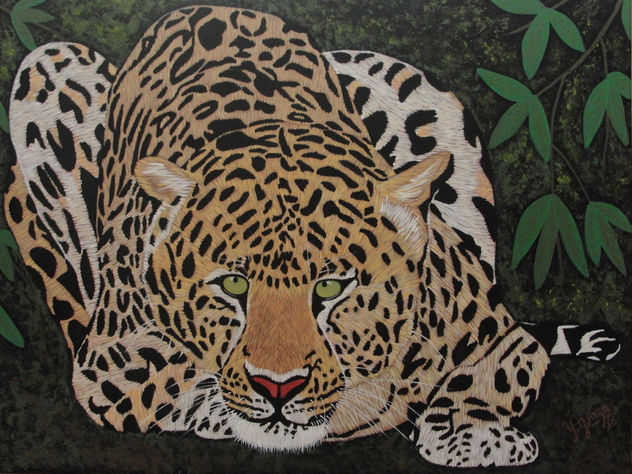 leopardo al asecho