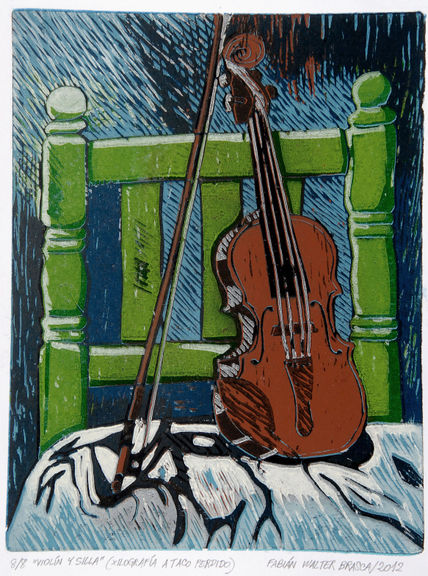 Violín y silla n.°...