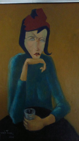 LA DAMA Oil Canvas Figure Painting