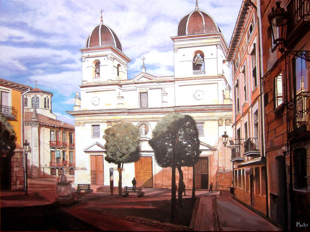 Plaza Santa María (Briviesca, Burgos) Acrylic Canvas Landscaping