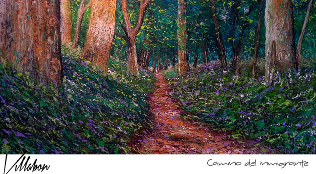 VILLABON - CAMINO DEL INMIGRANTE Oil Canvas Landscaping