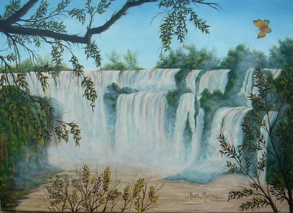 Iguazú...Paraíso Argentino Oil Canvas Landscaping