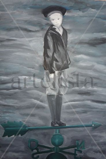 De los vientos Oil Canvas Figure Painting