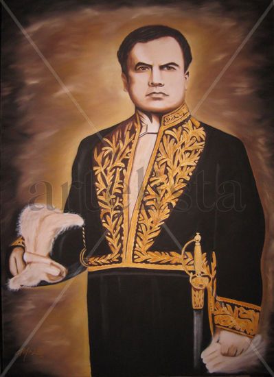 Rubén Darío Oil Canvas Portrait