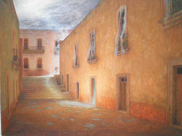 CALLEJON DE OSUNA ZACATECAS Óleo Lienzo Otros