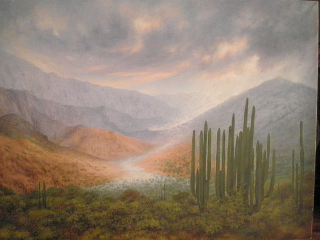 PAISAJE DE OAXACA Oil Canvas Landscaping