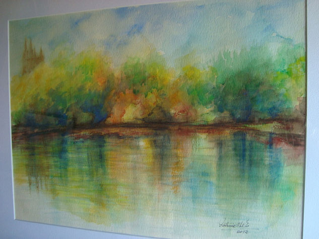 " Desde el Río II " Watercolour Paper Landscaping