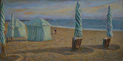 Parasoles, playa de...