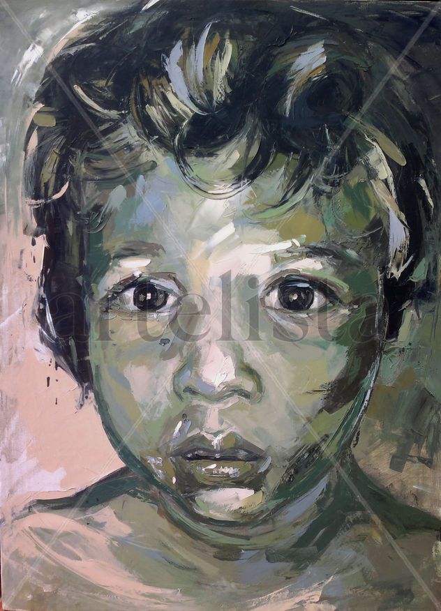 Niño en verde