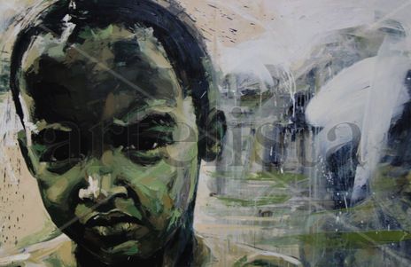 Niño en verde